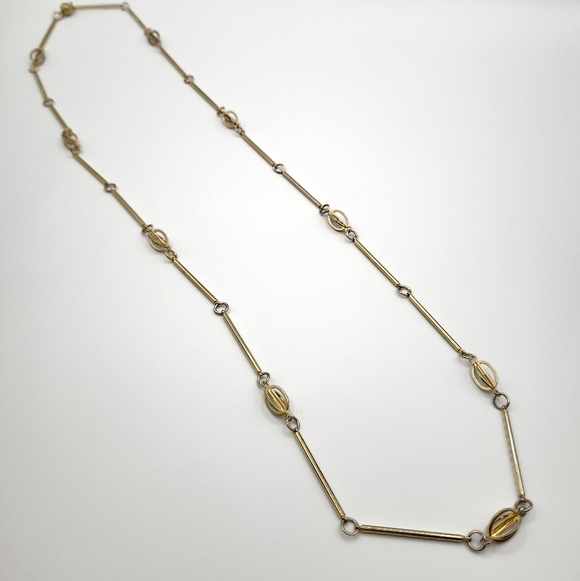 Long Gold Vintage Necklace - Picture 4 of 9